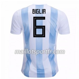 Maillot de Foot Argentine Biglia 6 Domicile Coupe du monde 2018